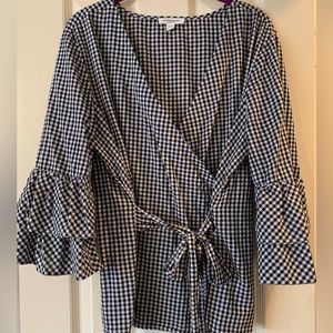 beach lunch lounge Gingham WrapTop